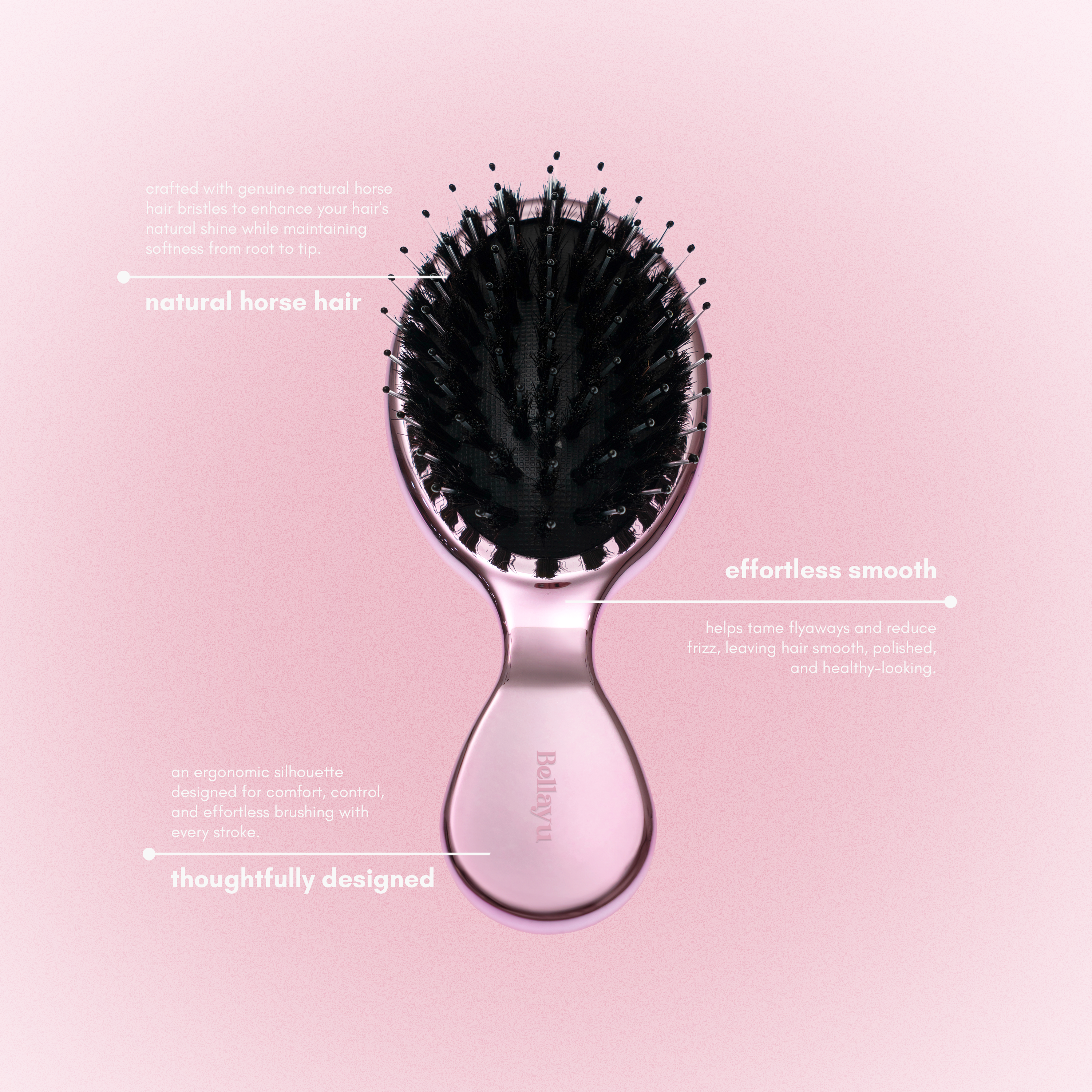 MINI HUSH BRUSH in ROSY