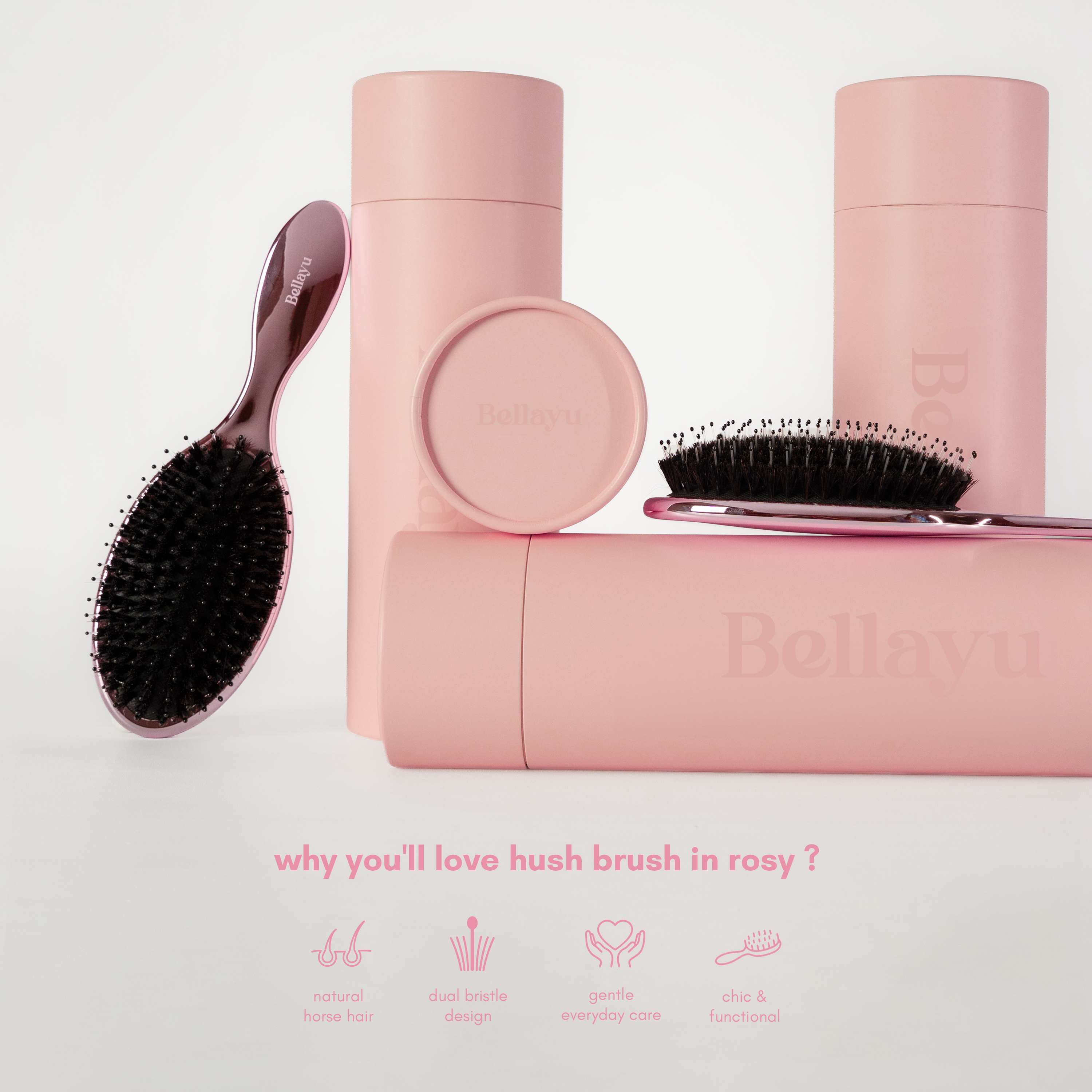 HUSH BRUSH in ROSY