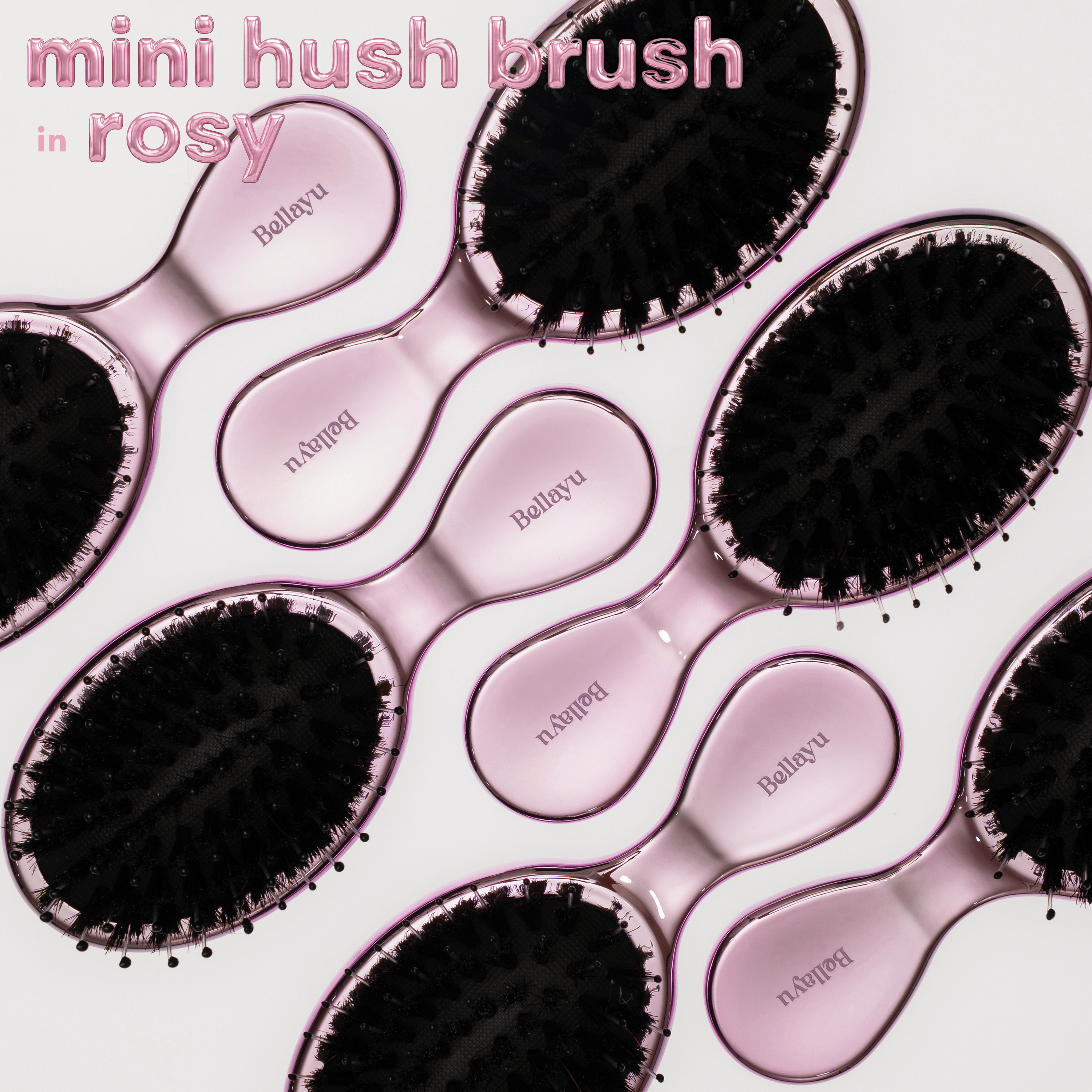 MINI HUSH BRUSH in ROSY
